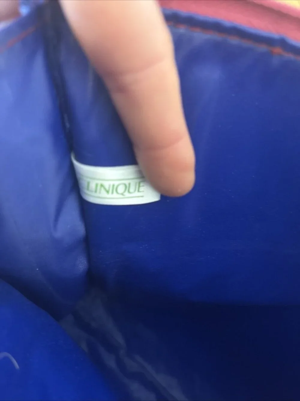 RARE Clinique XL Zipper Cosmetics Bag
