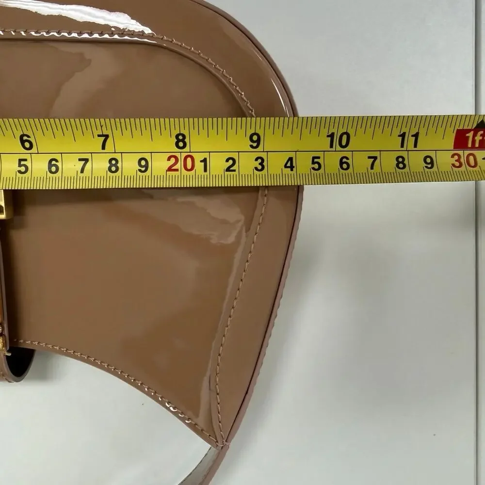 Versace Designer Greca Goddess Small Leather Hobo Bag Blush Nude with Box + COA
