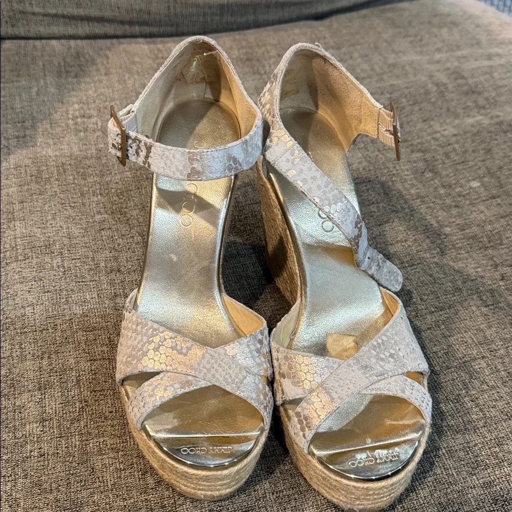 Jimmy Choo rope snake slip