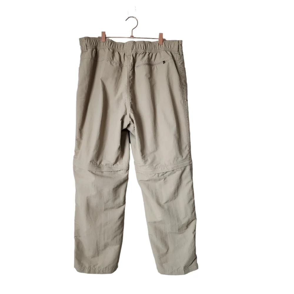 THE NORTH FACE Zip off Athletic active hiking‎ pants in tan size XL