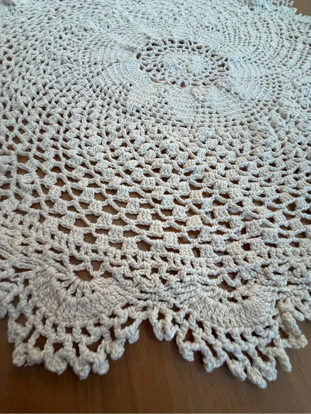 Vintage hand crocheted