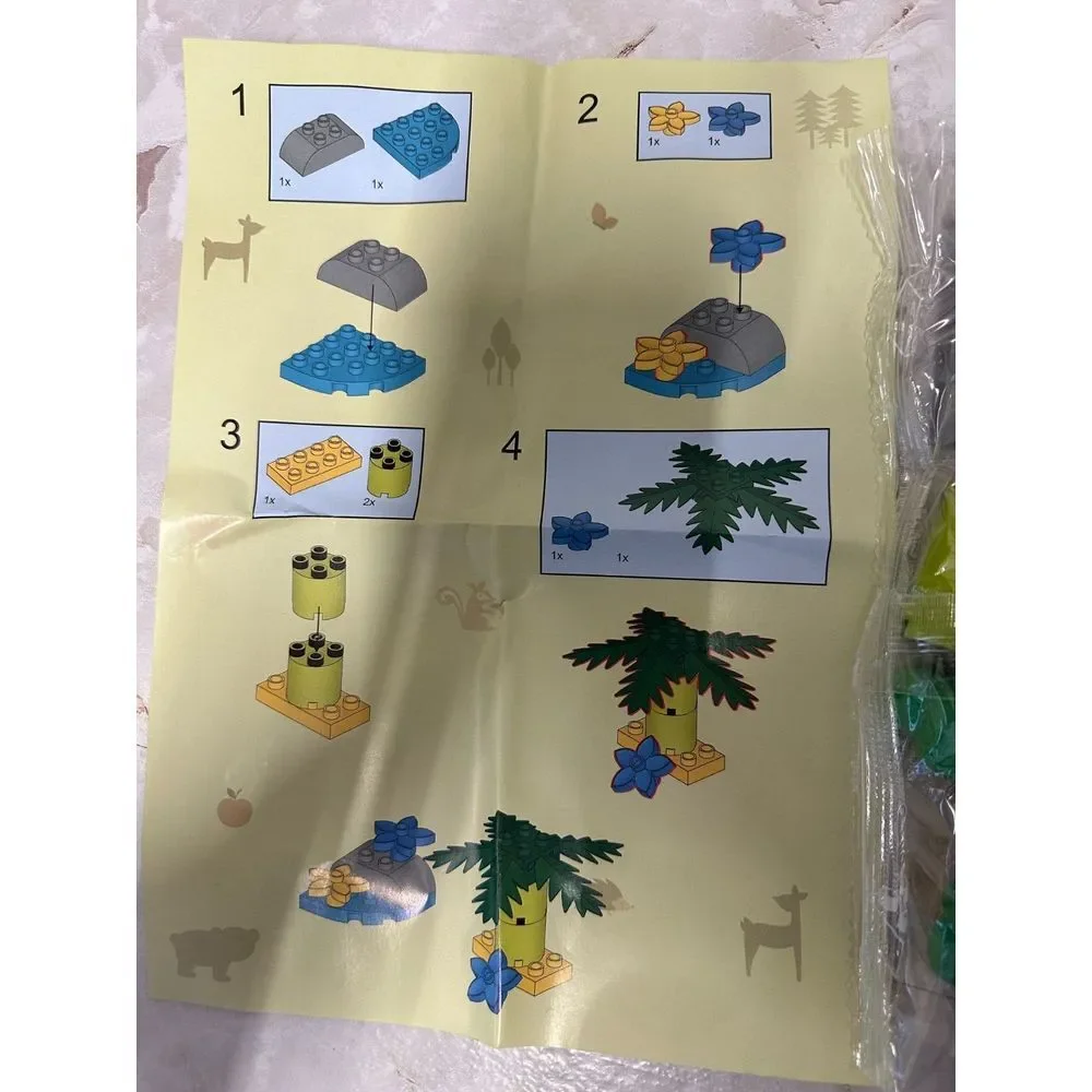 Luckliimomo Building Blocks Plastic Under The Sea Multicolor Whale Fish Seahorse