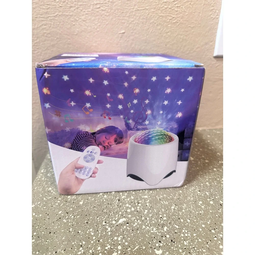 LED Star Projector Light Night Lamp‎ with Remote Control Bluetooth Speaker