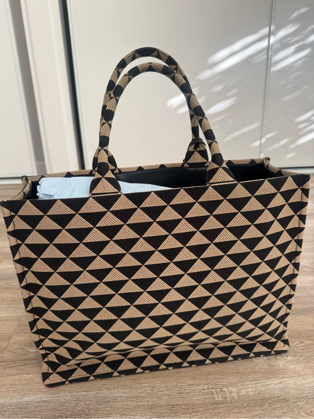 Prada symbole shopper tote bag