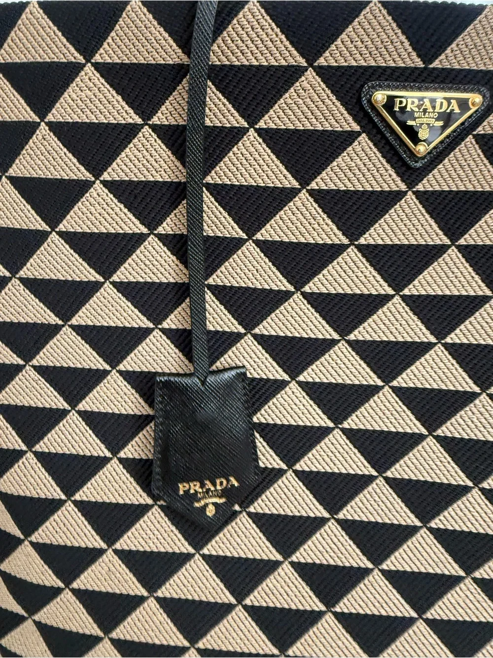 Prada symbole shopper tote bag