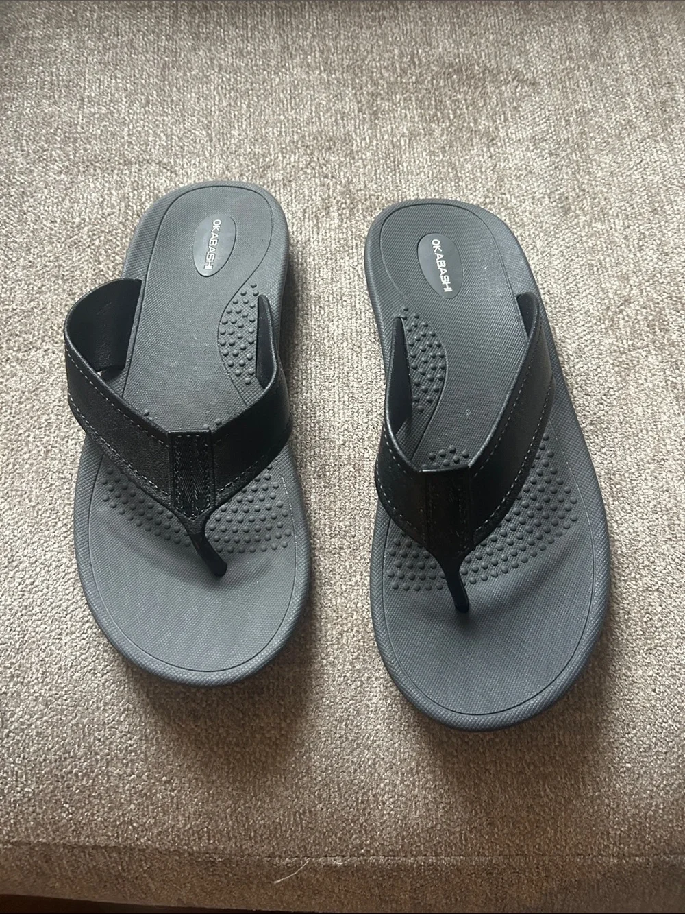 Okabashi flip flops