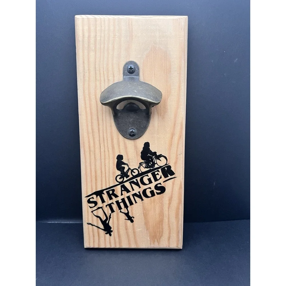 Stranger Things‎ Custom Wood Wall Hanging Bottle Opener