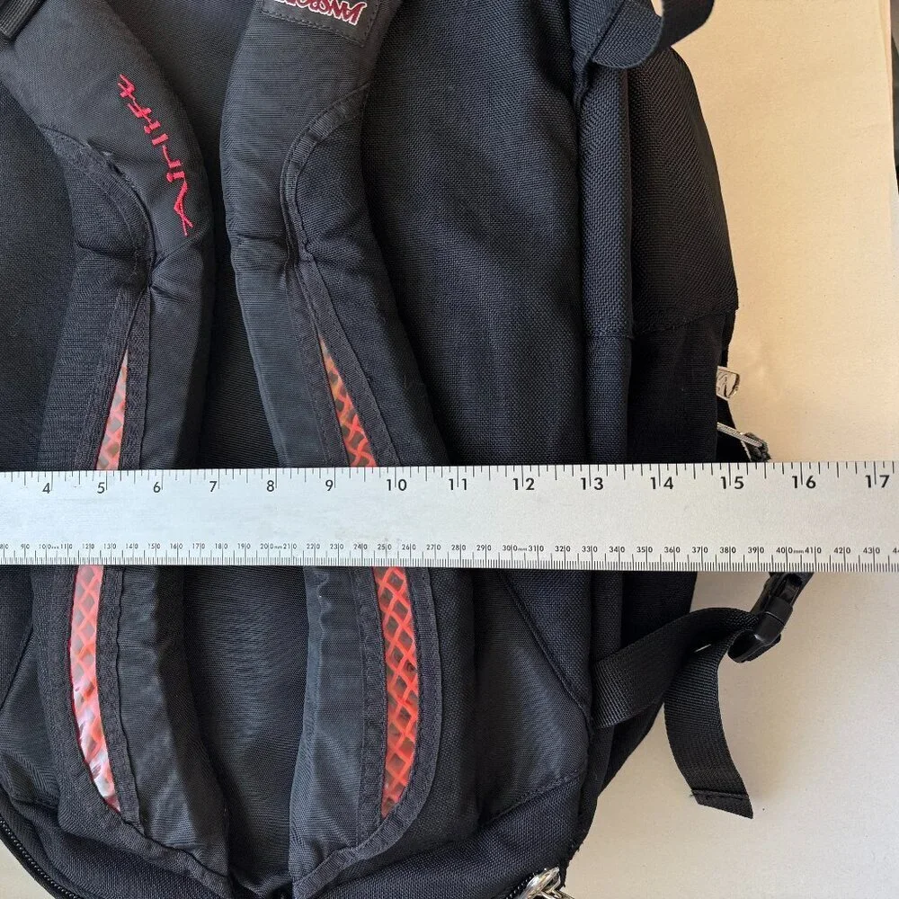 Jansport Airlift Backpack Multiple Zippers Large Black Hiking Outdoor Computer