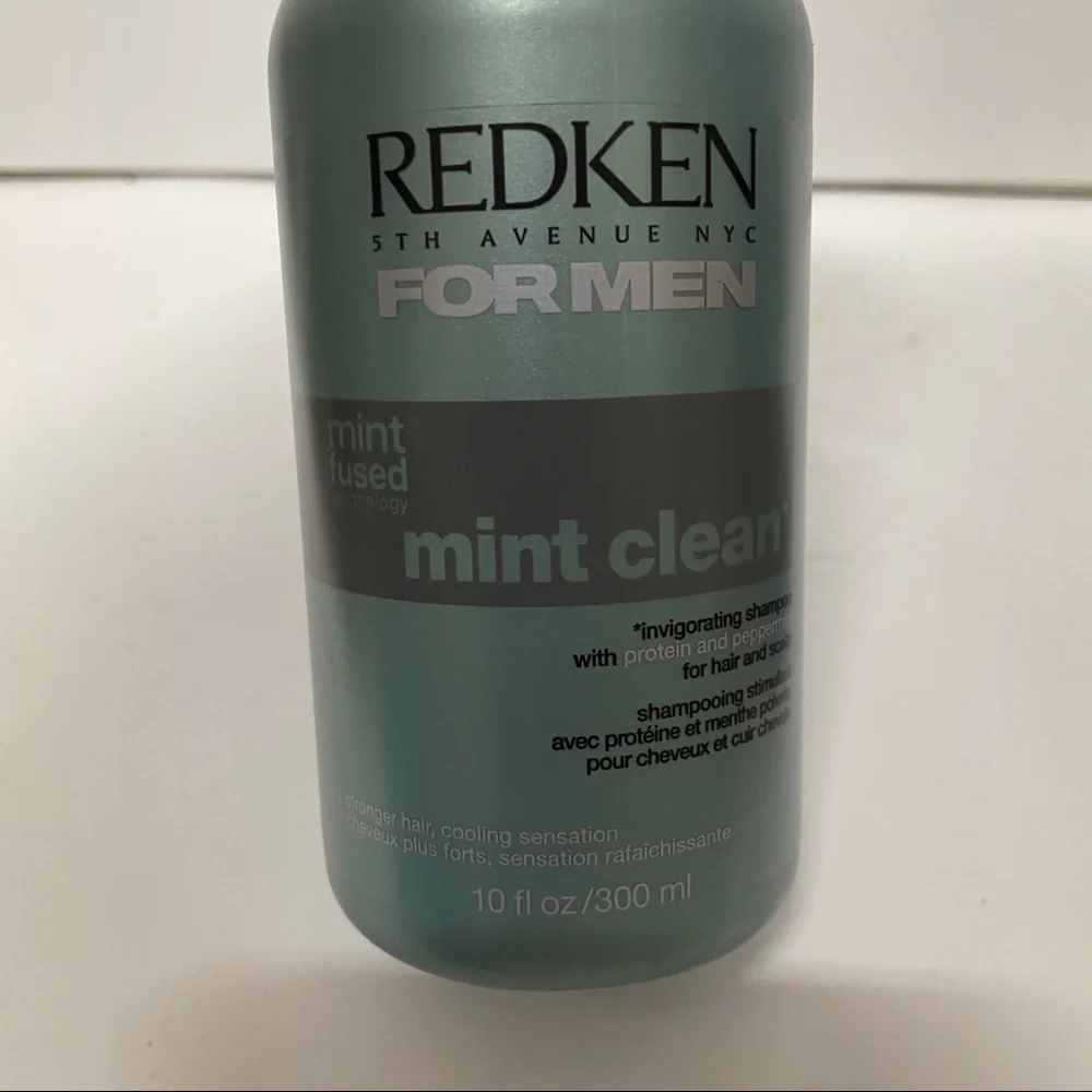 Redken For Men Mint Clean Invigorating Shampoo Protein Peppermint 10 OZ HTF