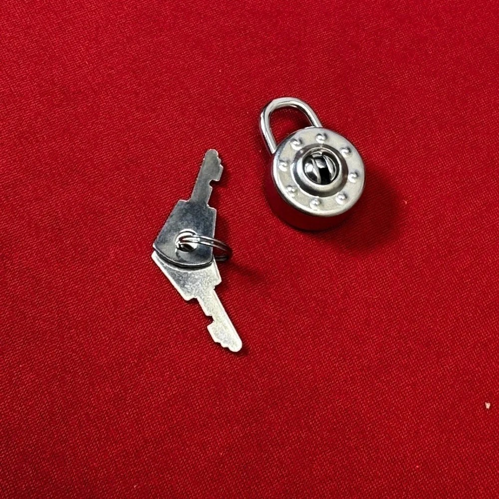 Nostalgic Key and Lock‎ Set Silver Tone