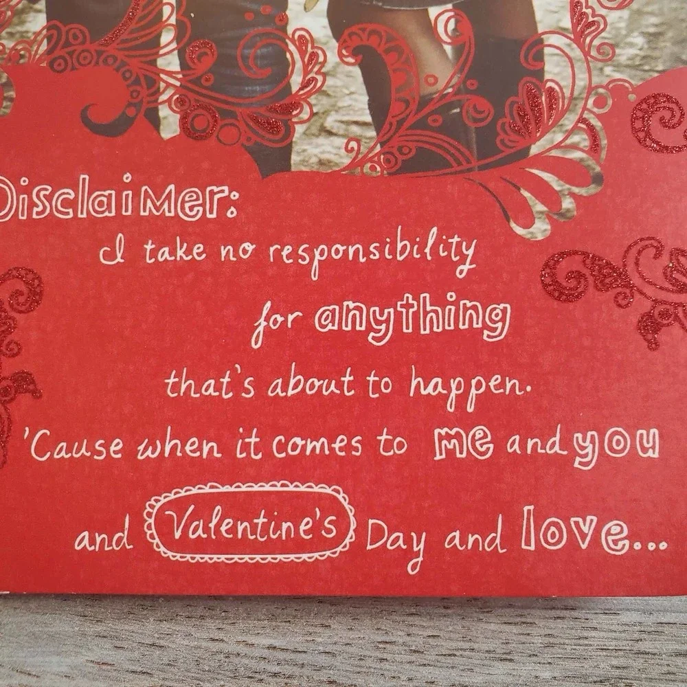 Taylor Swift Rare Romantic Valentine's Day Glitter Music Card USA #162 Read Desc