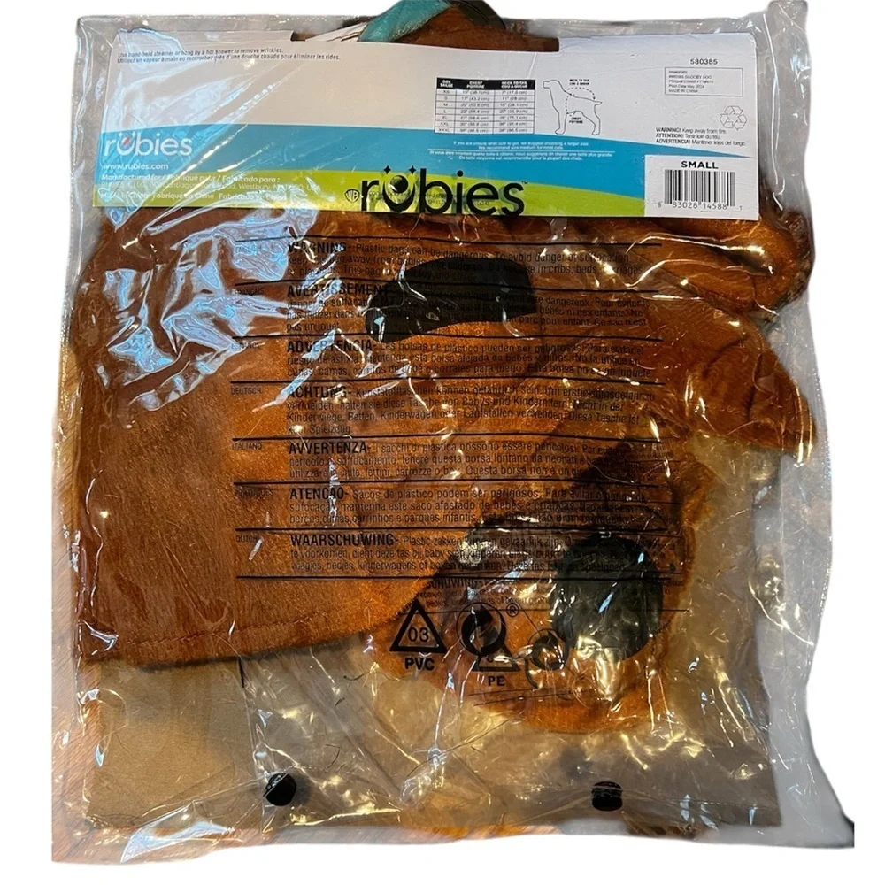 Rubie's Scooby-Doo! Pet Costume Size S NWT