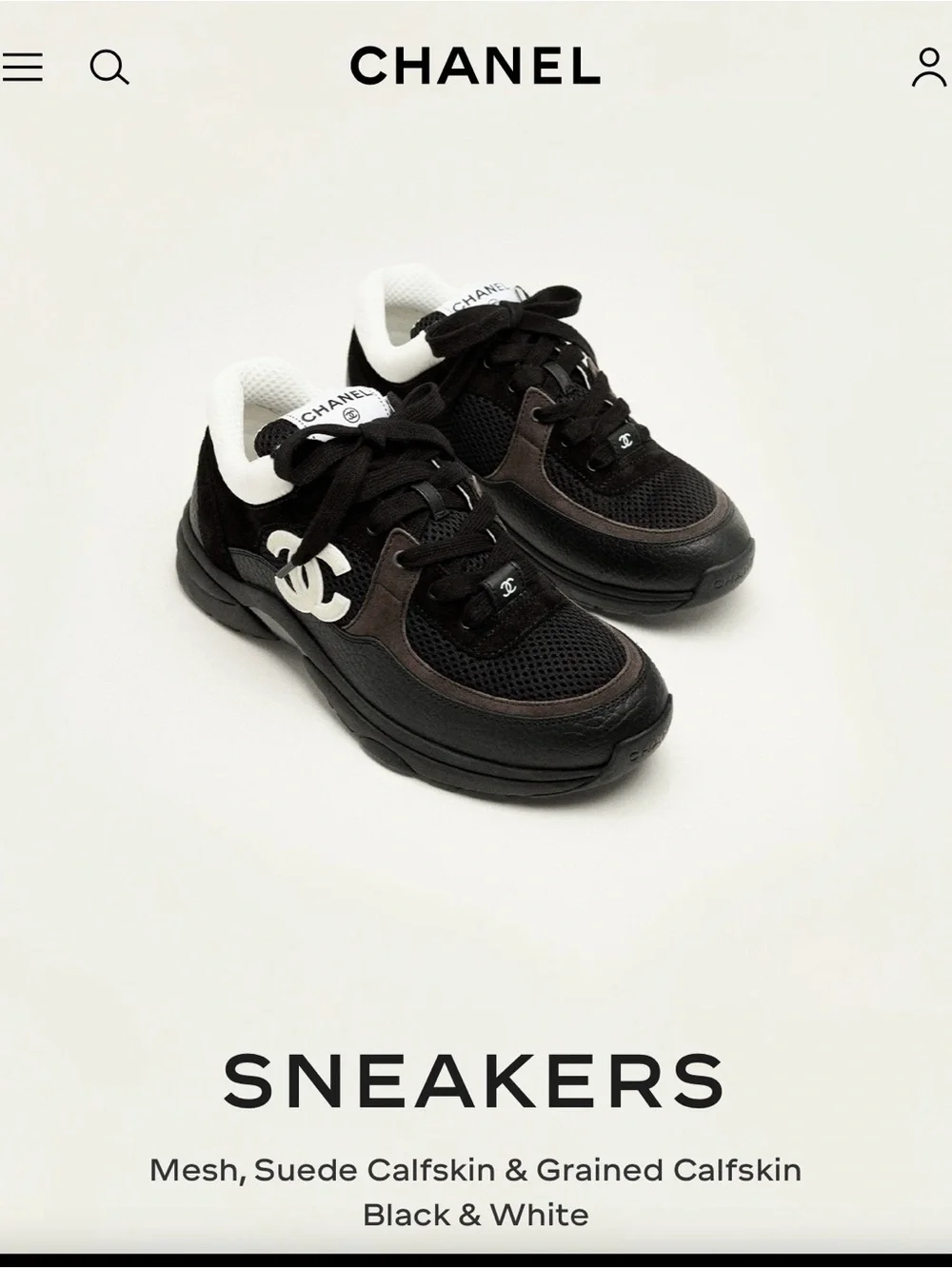 CHANEL swap sneakers designer