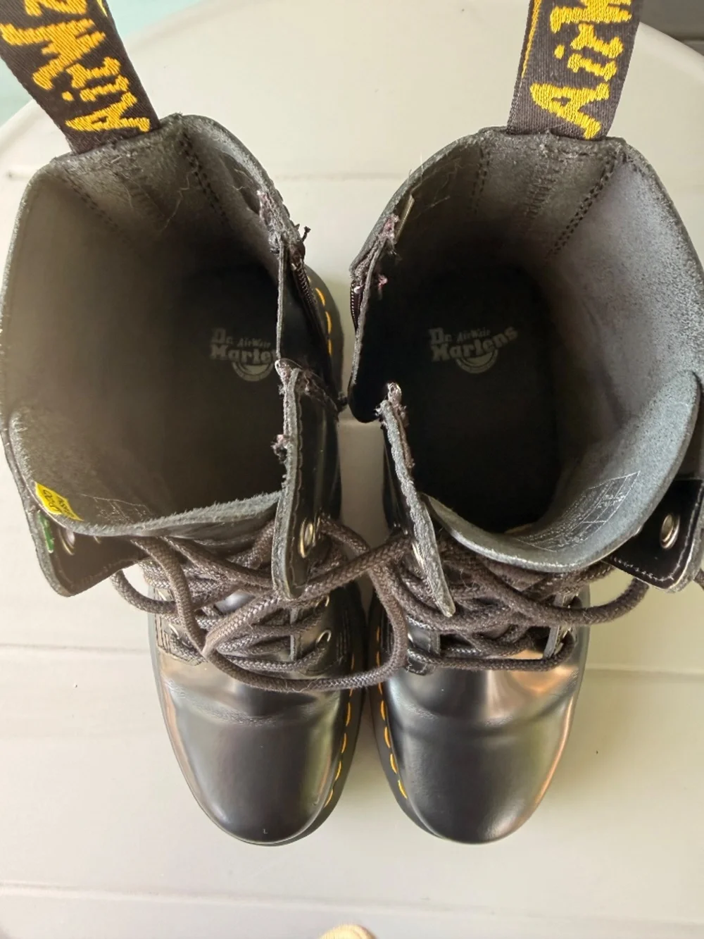 Dr Martens Jadon Boot Smooth Leather Platforms Size 10 W