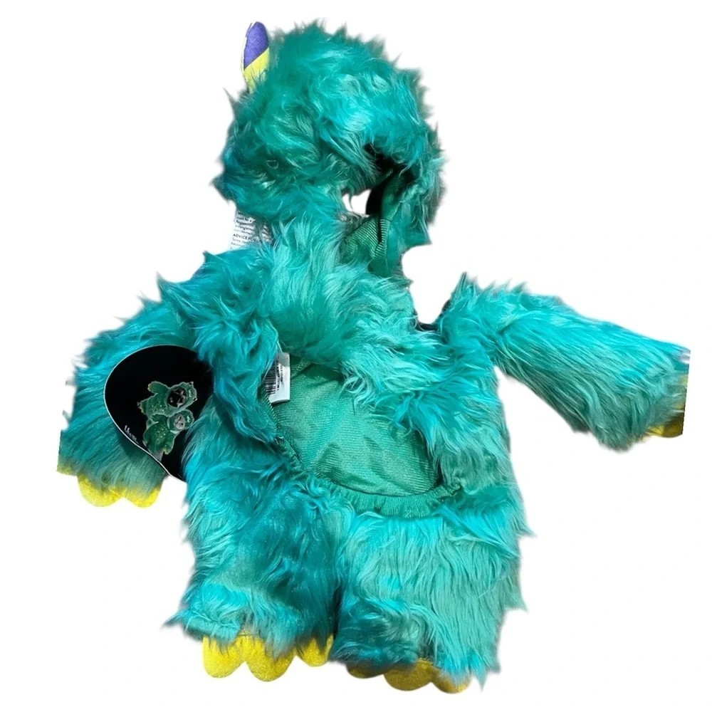 Thrills & Chills Monster Pet Costume  - Teal and Yellow NWT XS and S