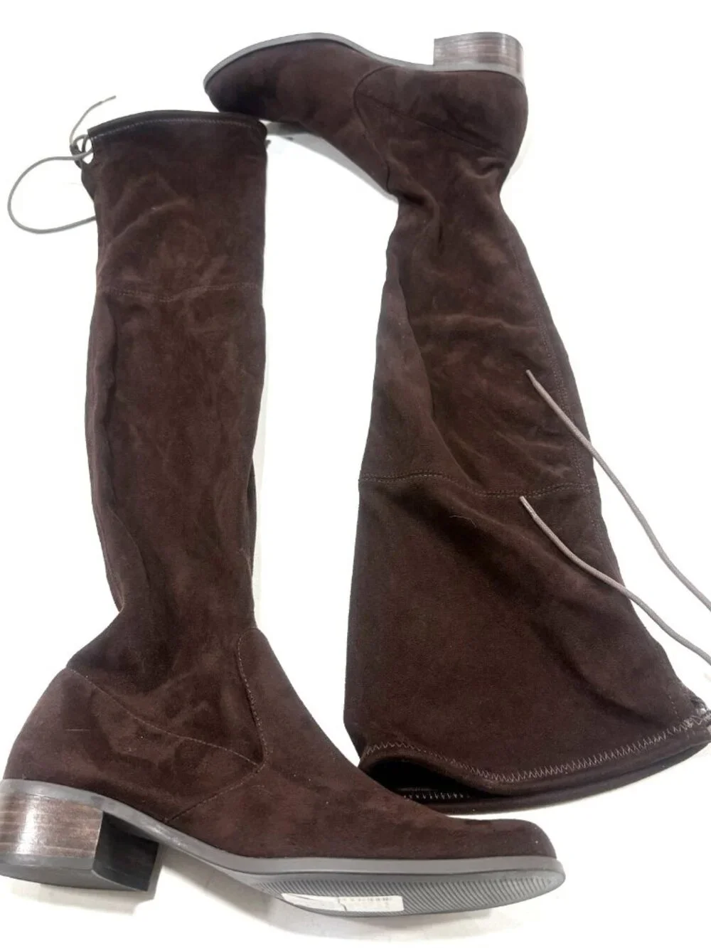 Charles David GRAVITY Brown Fabric Pull On Over The Knee Boots Women’s Size 8.5M