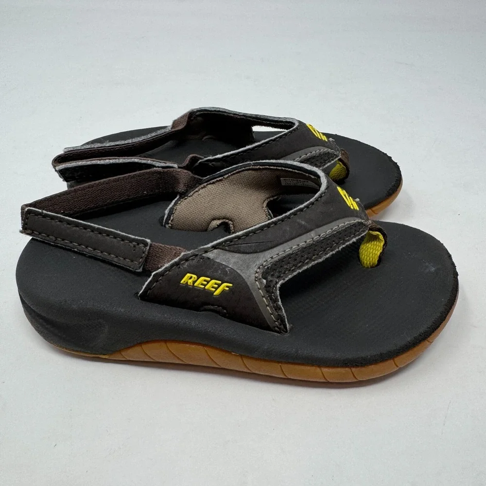 Reef Flip Flops Sandals‎ Shoes Brown Toddler Baby Unisex Size 5/6