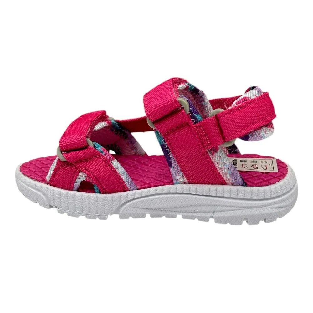 Kamik‎ Toddler Girls Adjustable Strappy Sandals Size 7 Pink Lightweight & Comfy