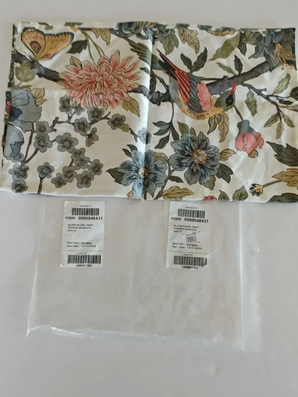 Pottery Barn PILLOW SHAM Bloom Floral Standard-size Multicolor