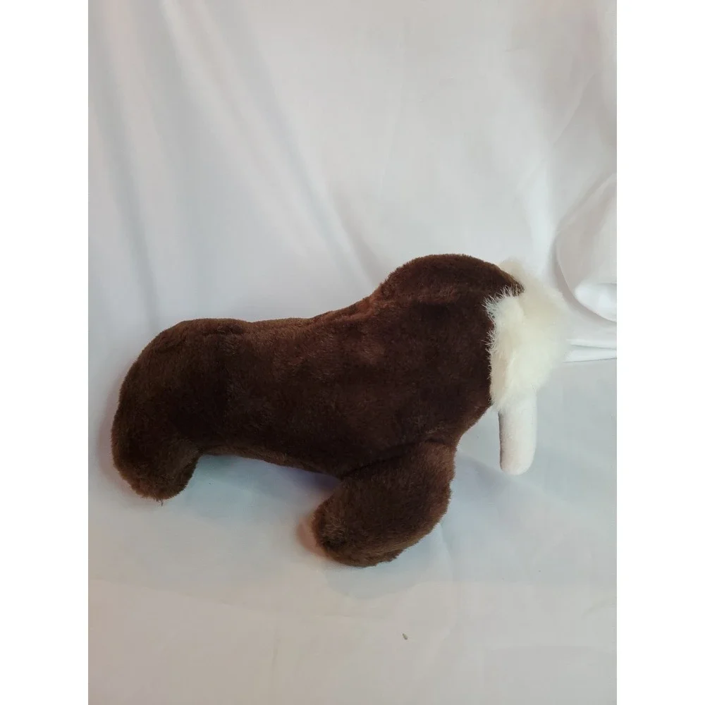 Vintage 1980s Sea World Walrus Plush Brown White‎ Stuffed Animal 11