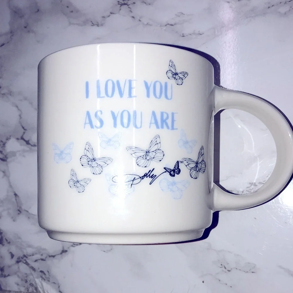 Dolly Parton butterfly dolly mug