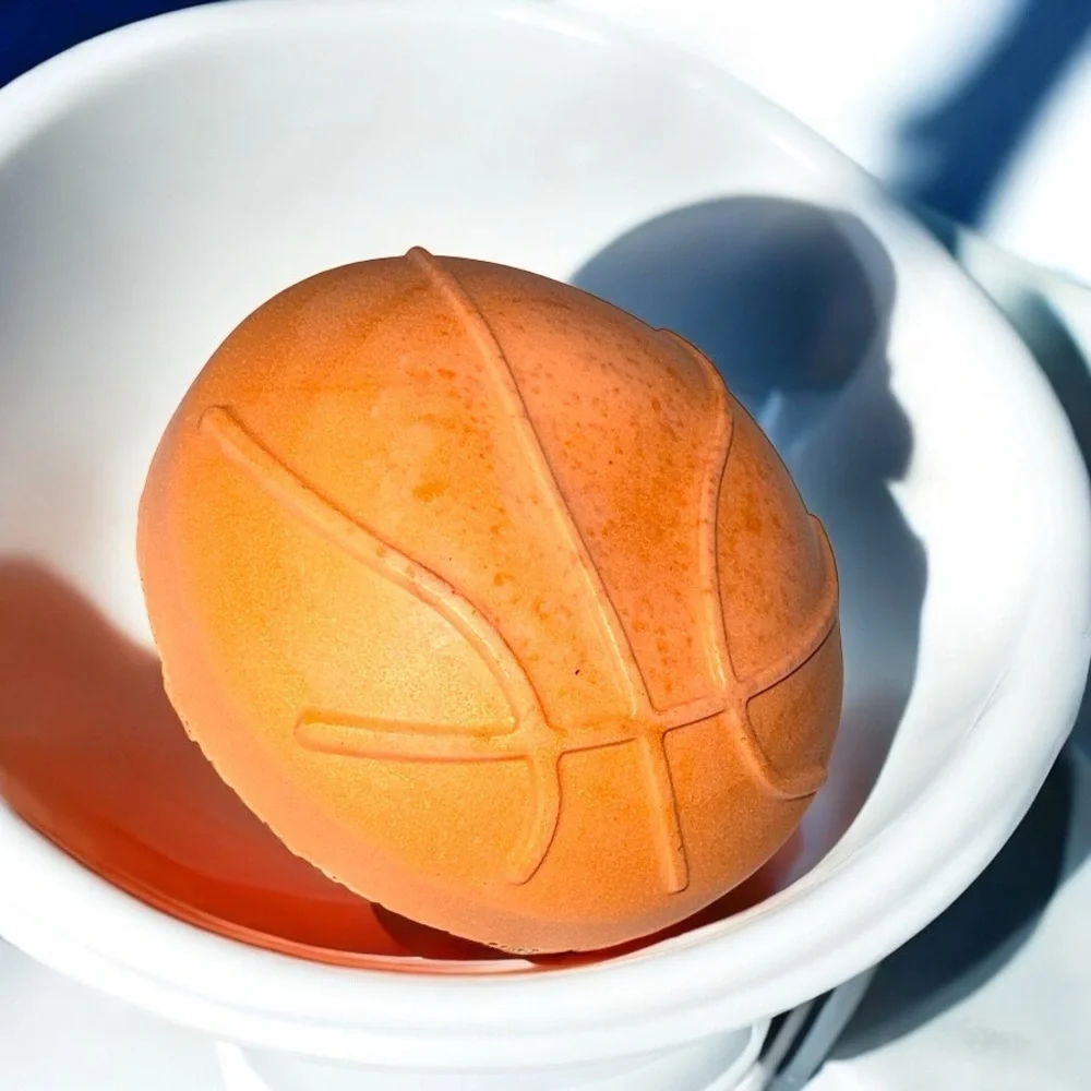 Handmade round orange
