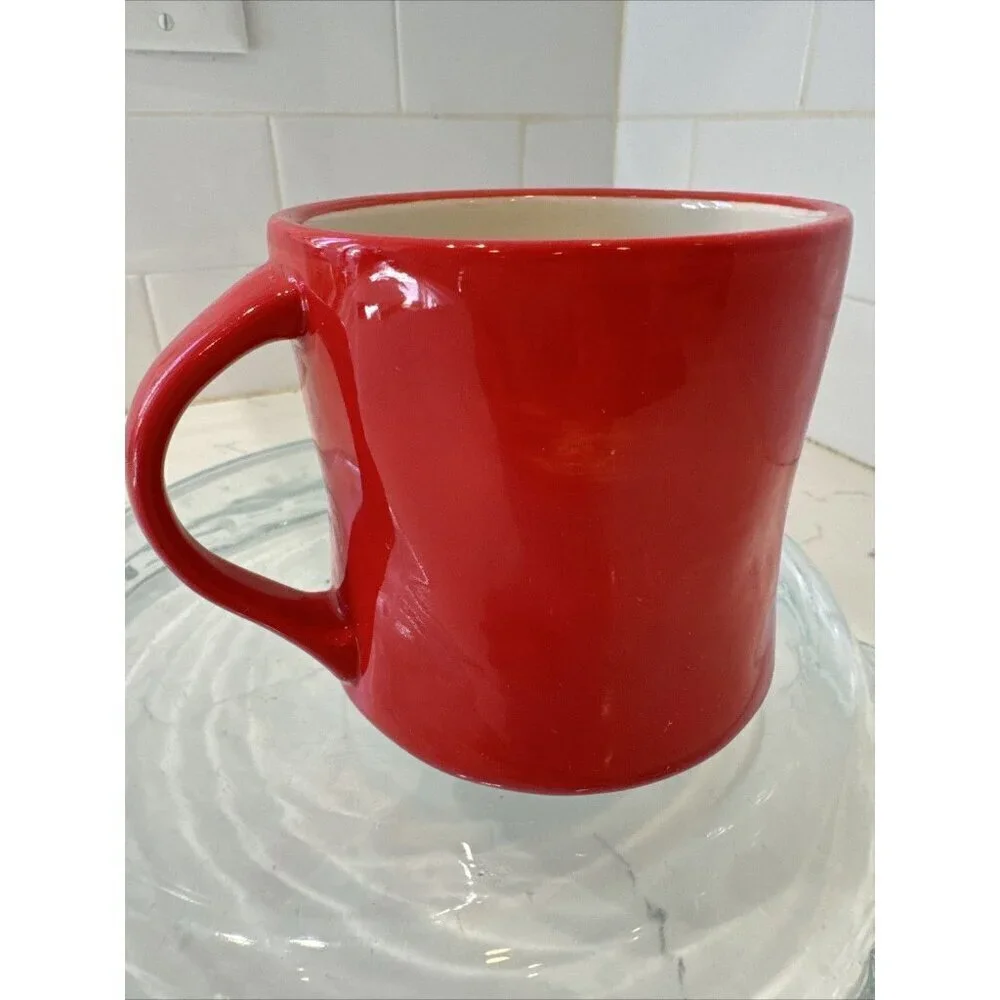 Anthropologie Ceramic Hand Painted Monogram Initial Mug Letter 