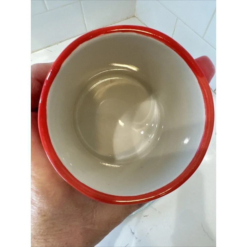 Anthropologie Ceramic Hand Painted Monogram Initial Mug Letter 