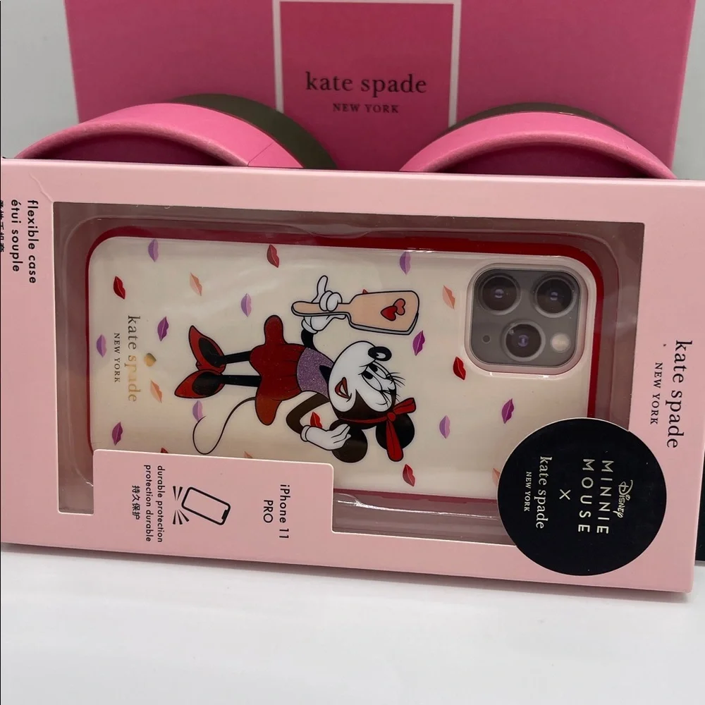 Kate Spade Minnie Mouse Iphone 11 PRO Case New In Box Color Palevelmulti NWT