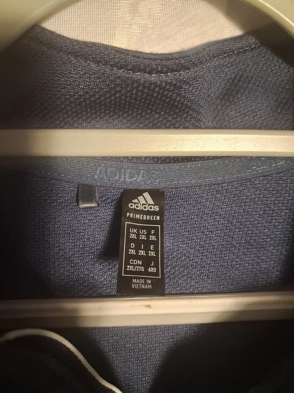 Adidas Palmer Legends Quarter-Zip Pullover - Heather Blue Mens 2XL