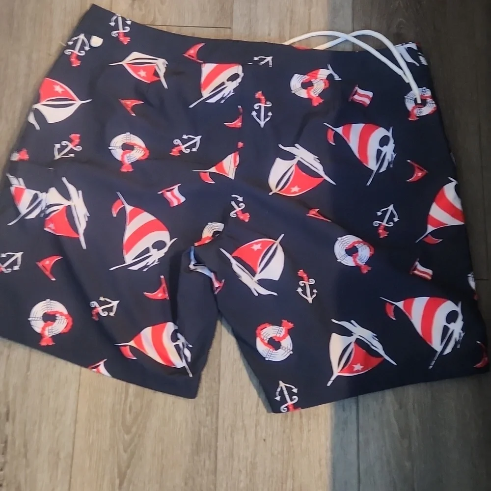 J. Crew white navy