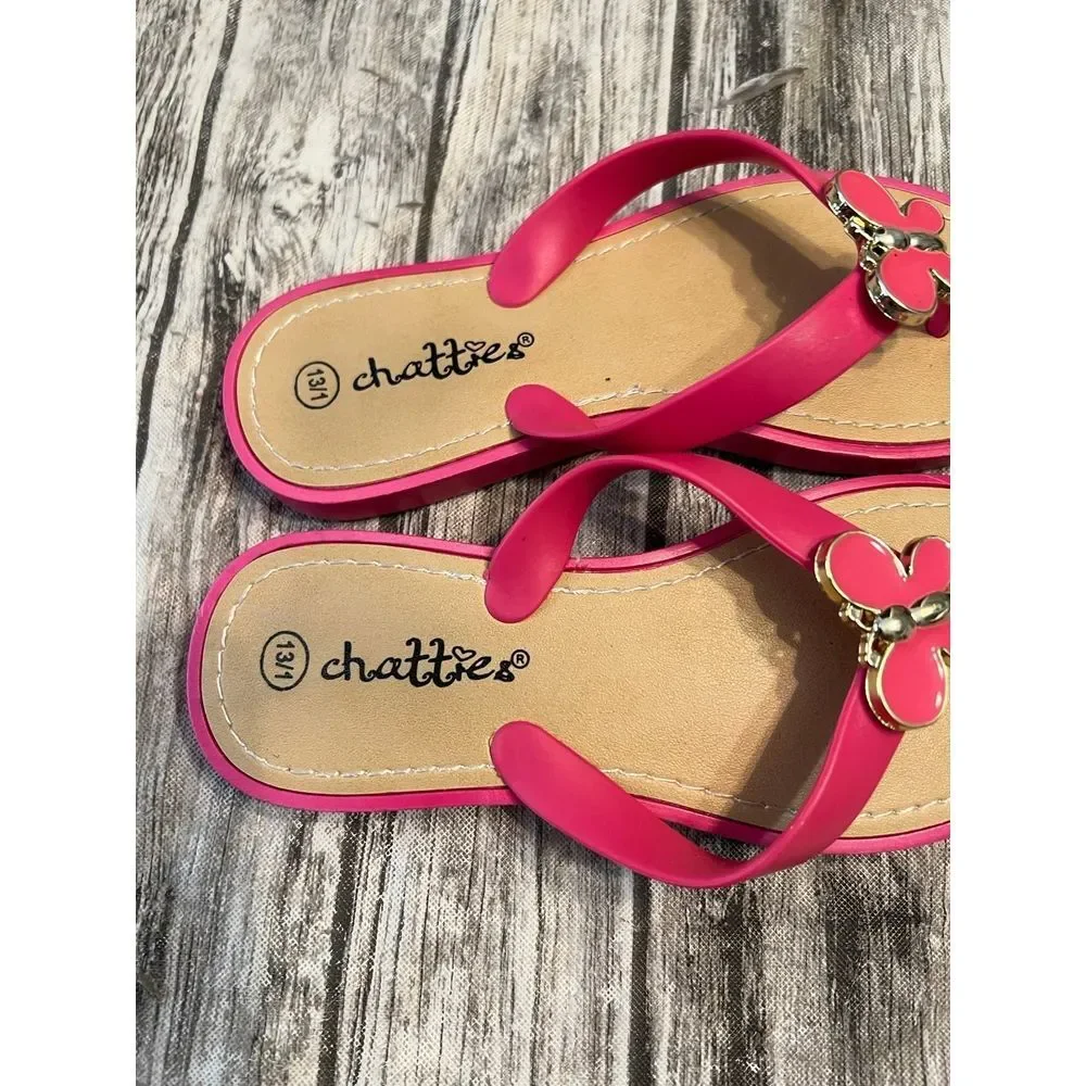Girls Pink‎ Chatties sandals size 13/1
