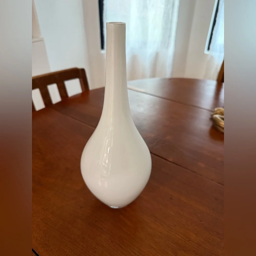 IKEA Johanna Jelinek Hand Blown Salong Art Glass Vases 1990 White MCM 12