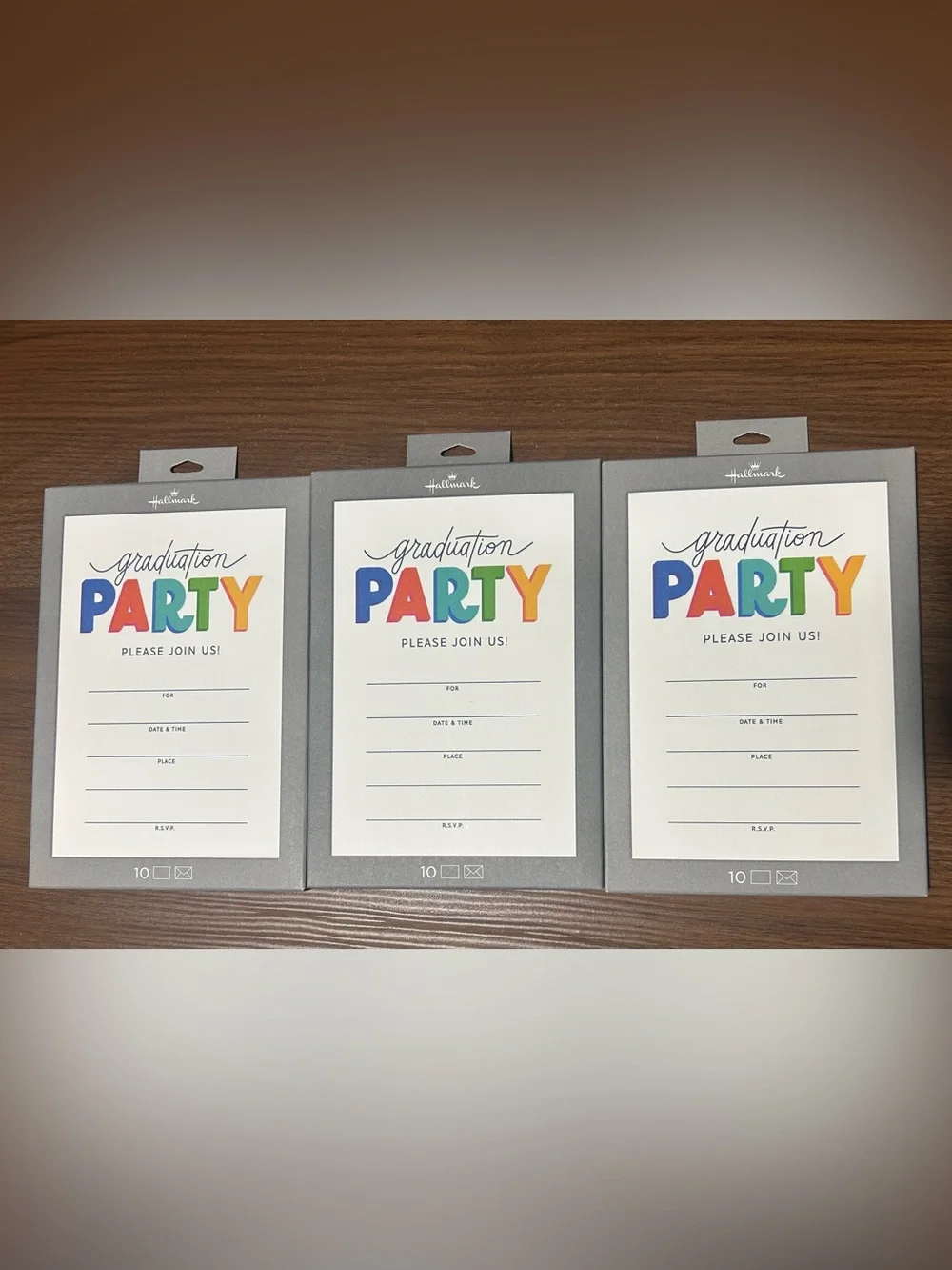 Hallmark Graduation Party Invitations 🎓 3 packs = 30 invitations total