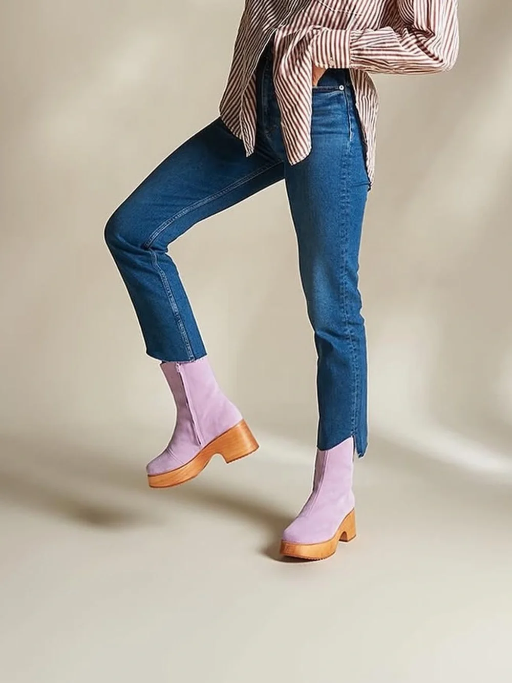 Charlotte Stone textured suede