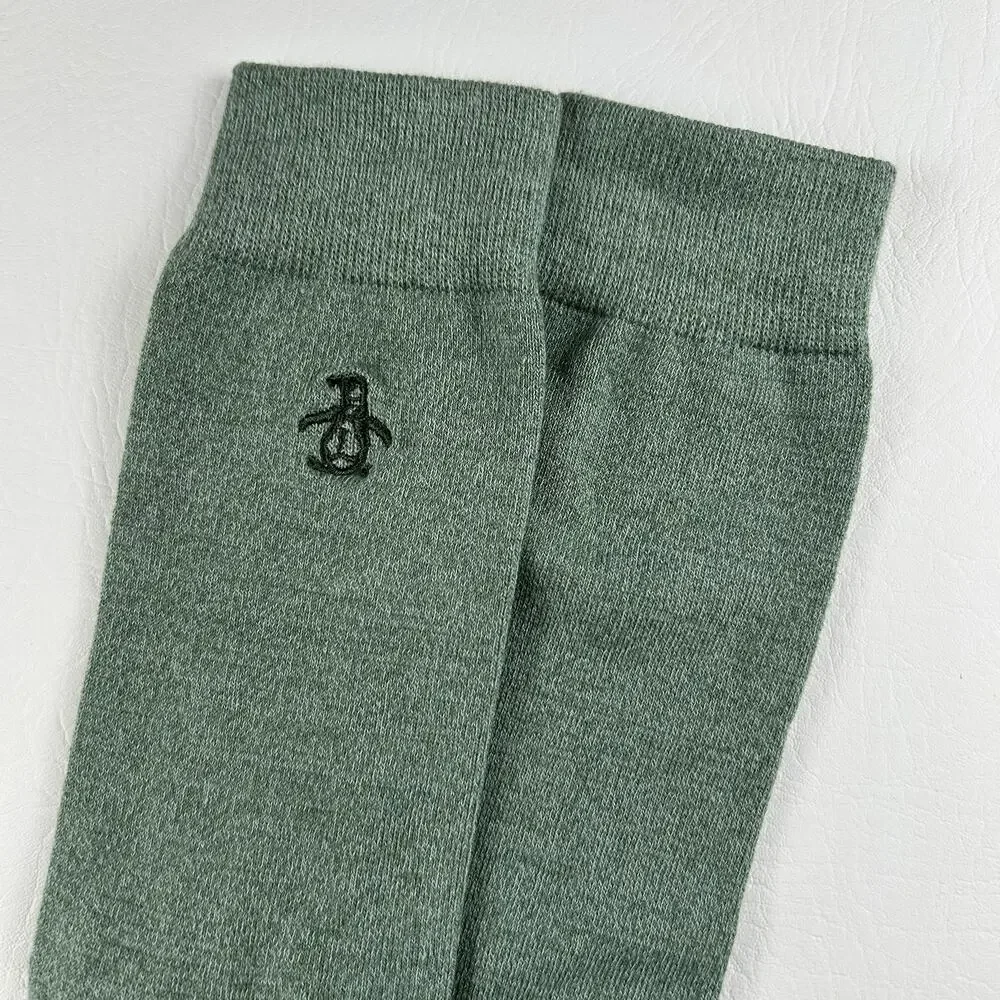Original Penguin Men’s Sage Green Crew Dress Socks 1 Pair