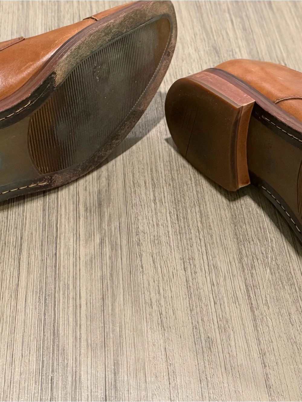 Cole Haan Men's Cognac Double Monk Strap Leather Shoes