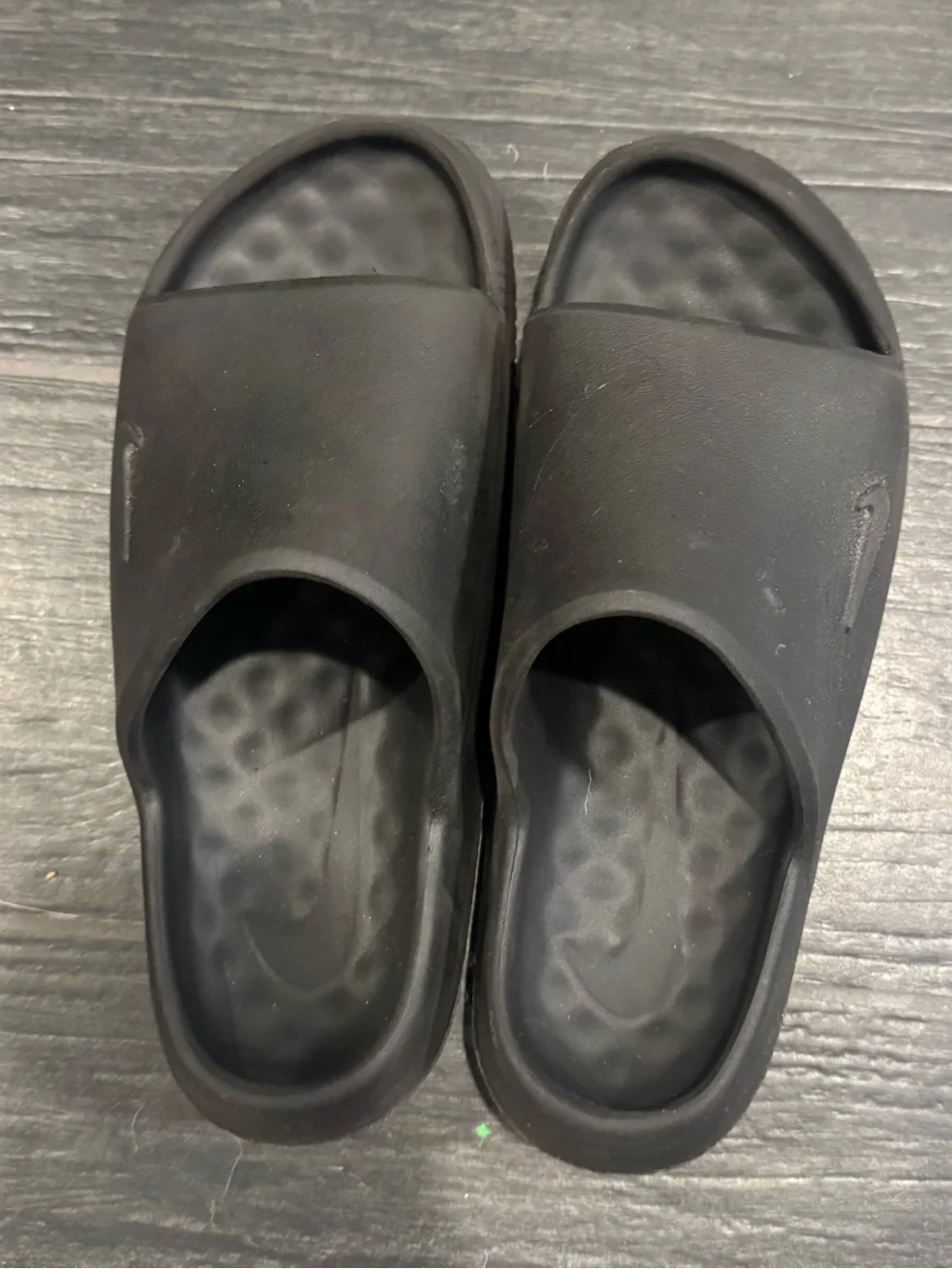 Nike Black Slip-On Slide Sandals