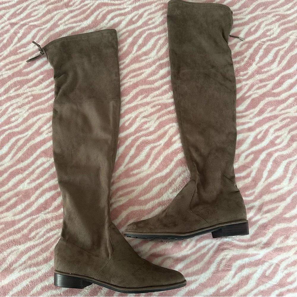 Marc Fisher Over-the-Knee Suede Boots 6.5