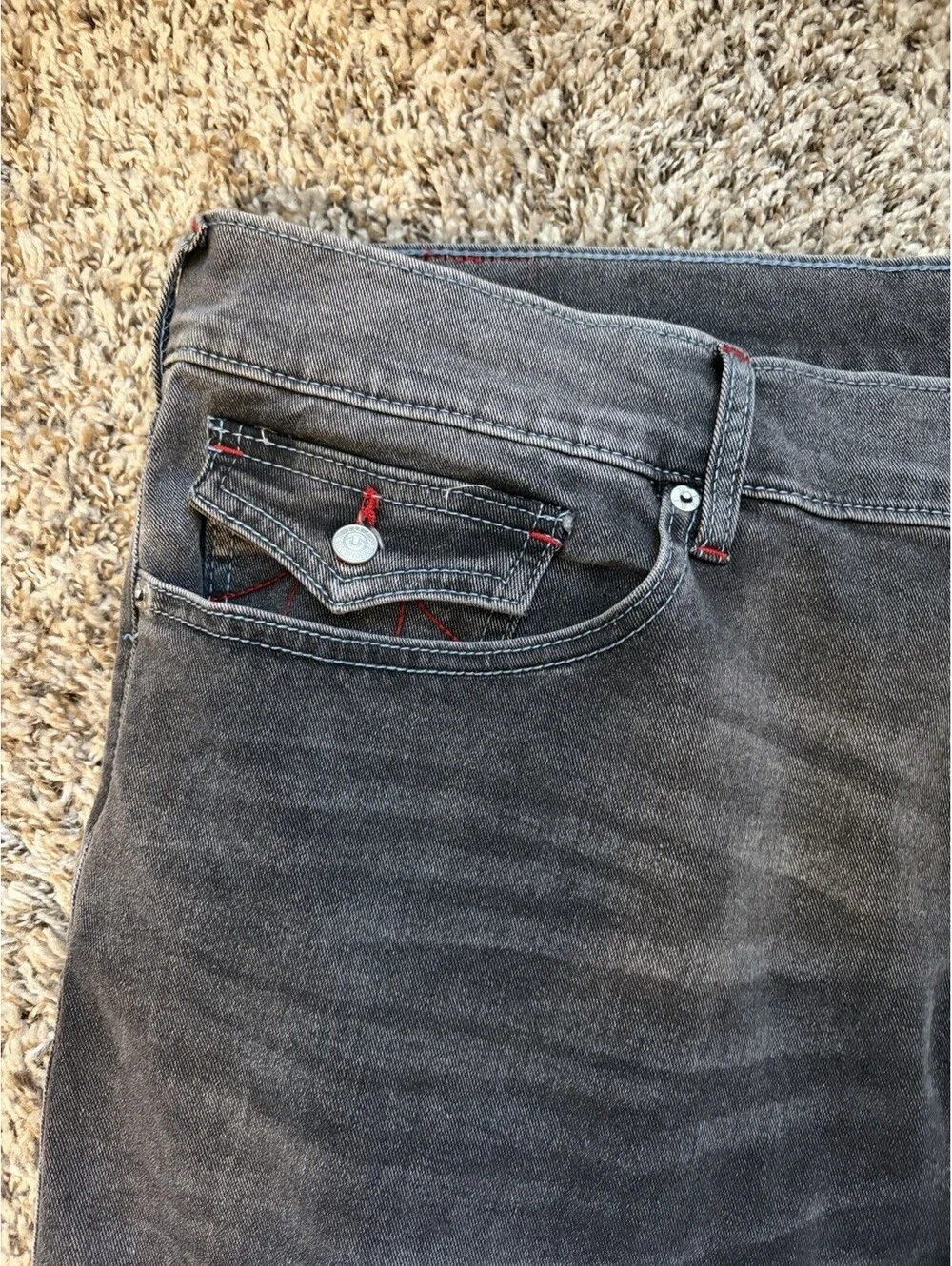 True Religion nwt inseam tags