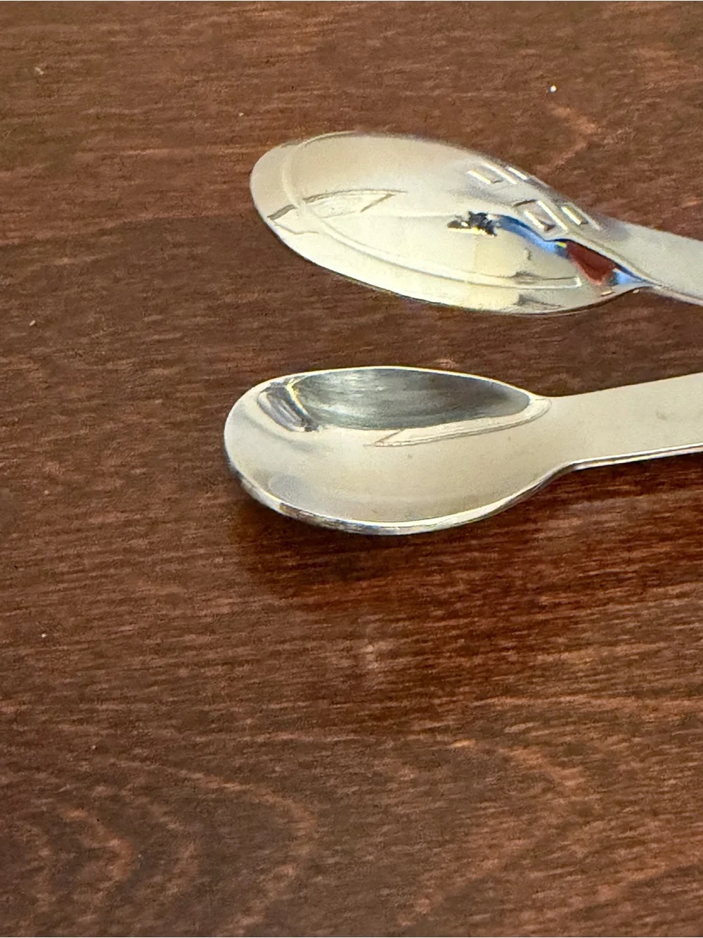 Vtg Pampered Chef Buffet Serving Tongs #2560 Small Double Spoon Retired 6.25”