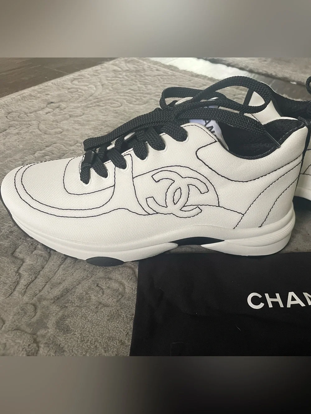 CHANEL black up front