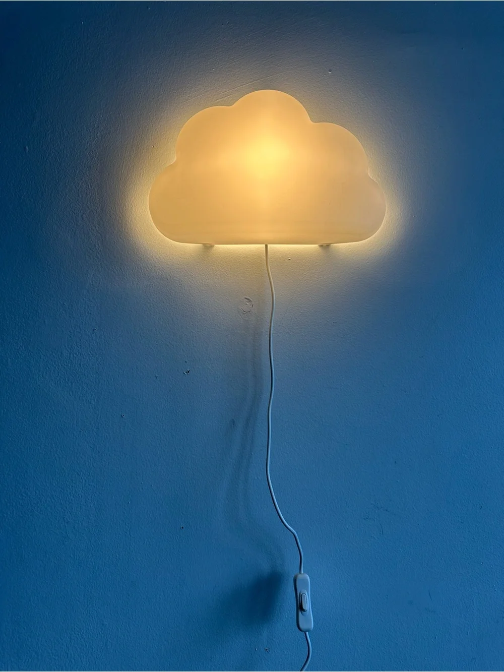 Cloud-Shaped Wall Night Light - White