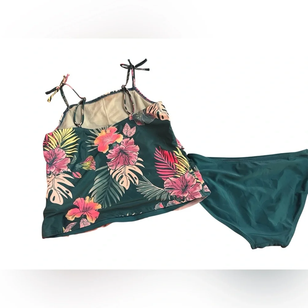 Justice Pink and Green Bikini Swimwear Collection