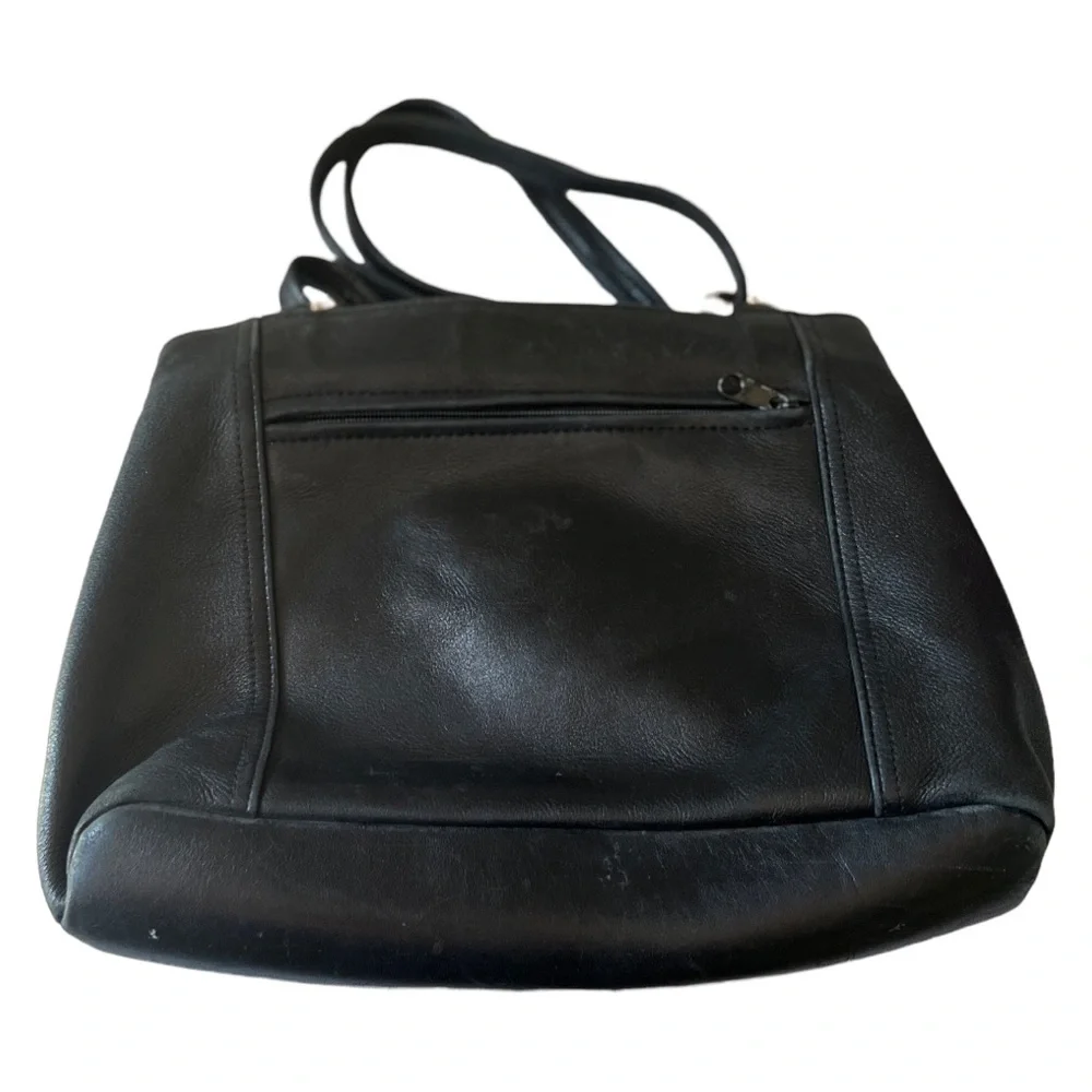 TIGNANELLO HOBO SHOULDER HANDBAG BLACK LEATHER