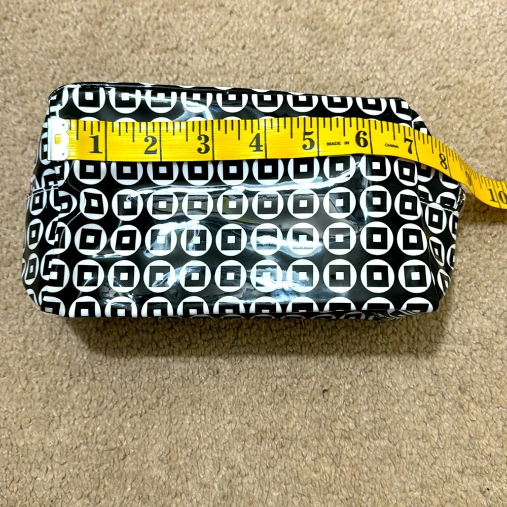 NEW LANCOME Cosmetics Pouch Black & Pink