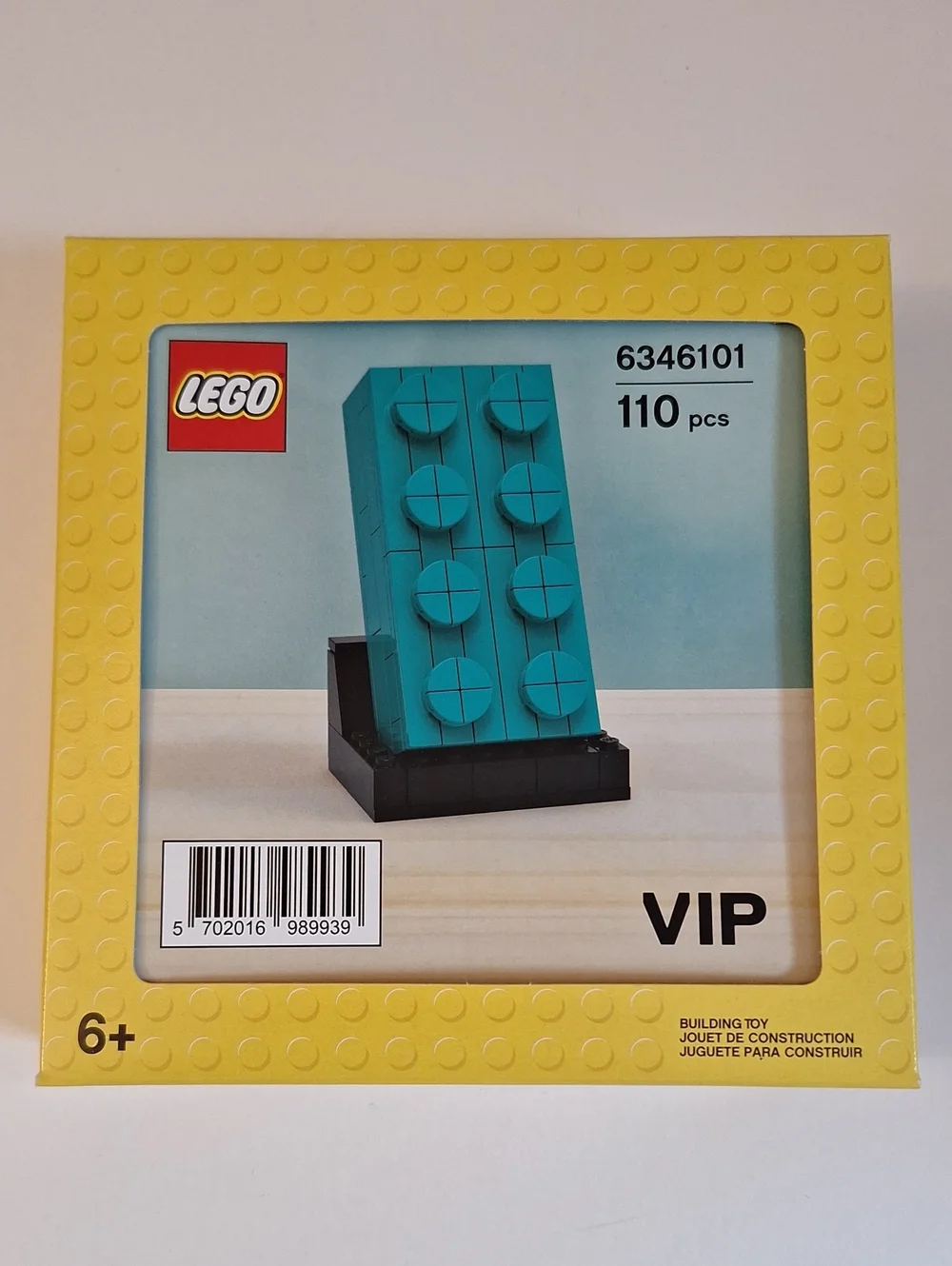 Lego Teal Brick Display VIP Exclusive, Never Opened