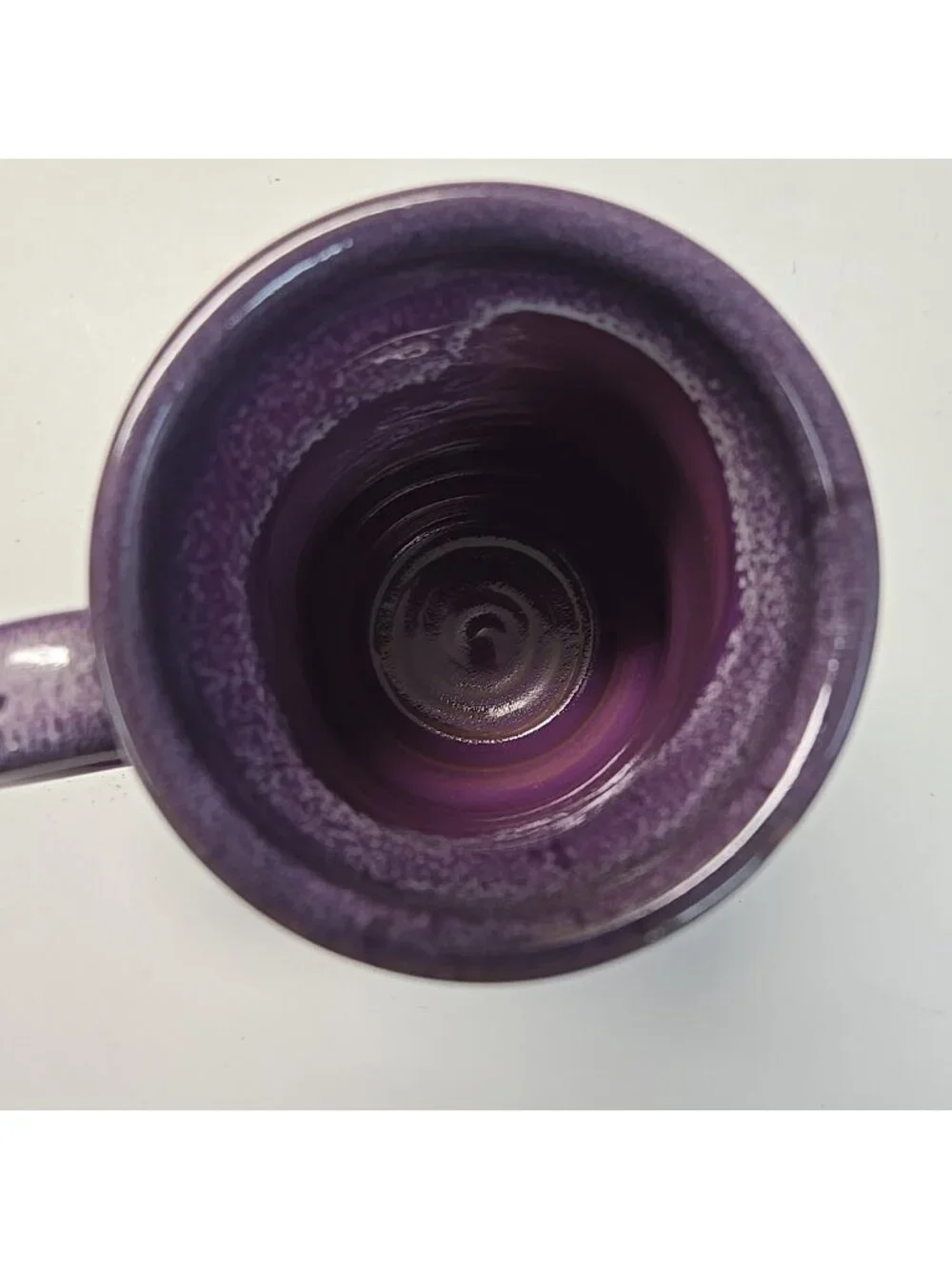 Deneen Pottery The Montford Inn Norman, Oklahoma Purple Drip Glaze Mug 2018