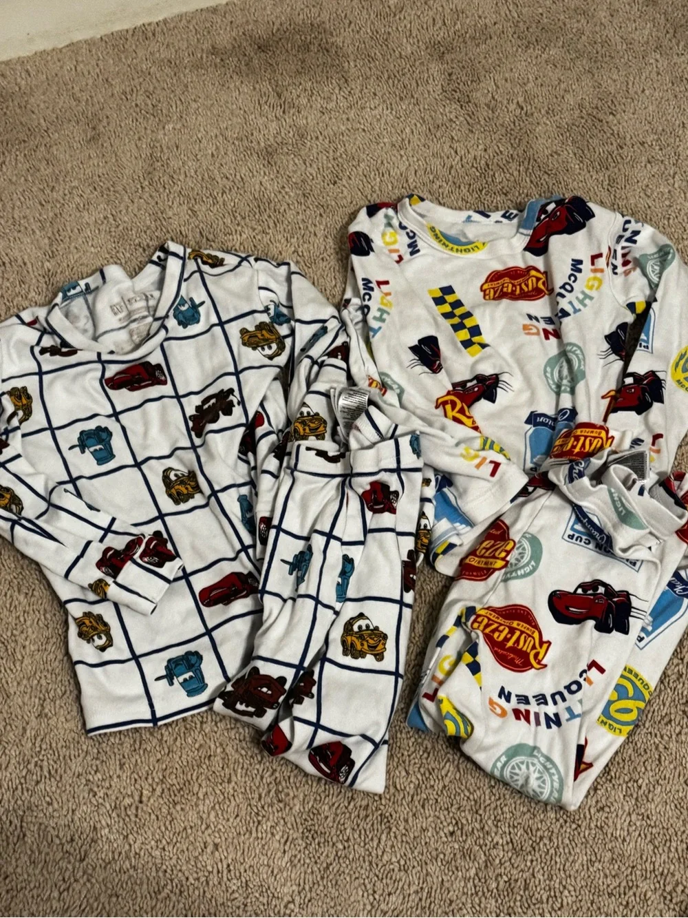 Disney Cars Pattern Pajama Set - Cozy Sleepwear. 4T Gap