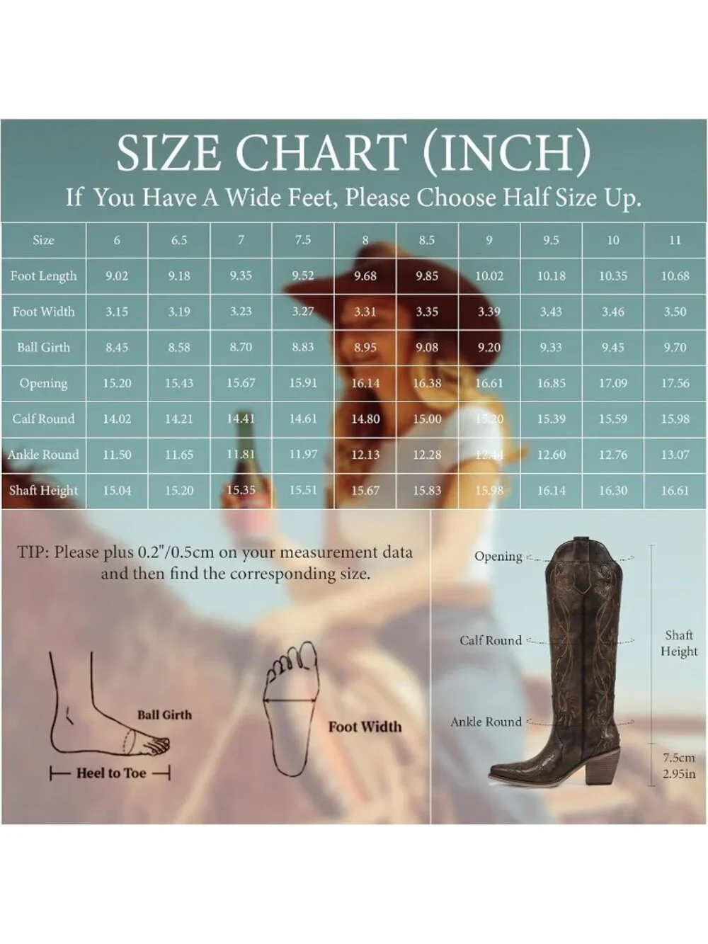 N/A cowboy boots
